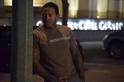 Men’s Brown Tee /White Label