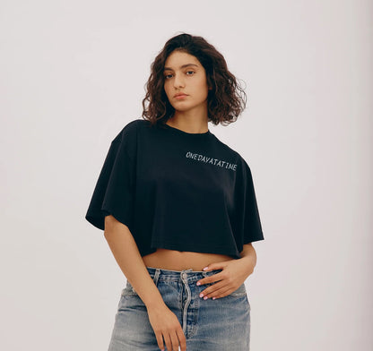 Womens`boxy tee w/LABEL