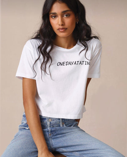 Womens`boxy tee BLACK LABEL